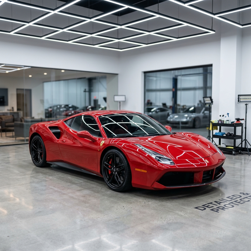 Showroom Mirror Paint Finish